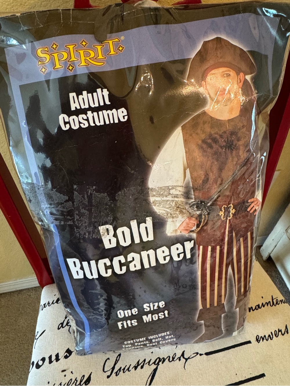 Spirit Halloween Pirate Buccaneer Adult Costume Adult Size M/L